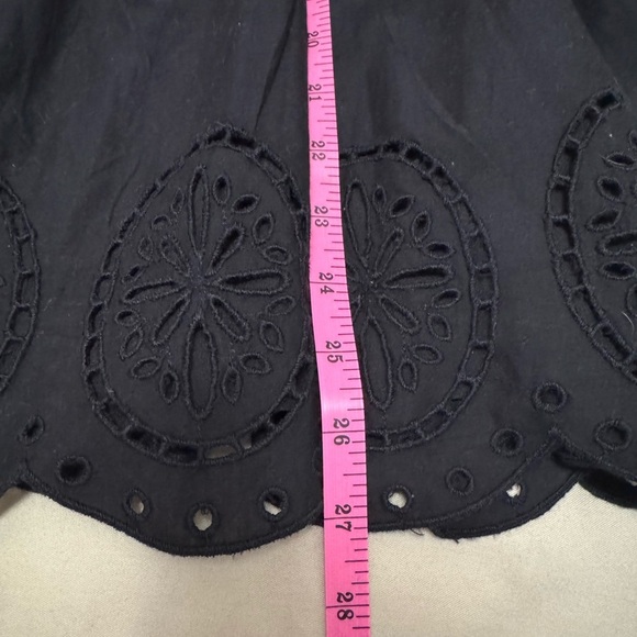 American Eagle Black Babydoll dress, long sleeve with Eyelet Detail Size XL - Picture 8 of 8